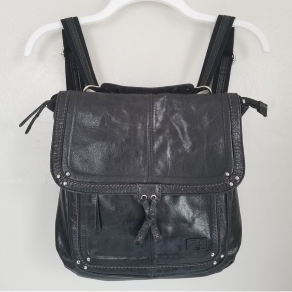 The Sak Black Leather Backpack